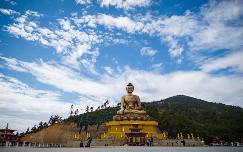 Statue of buddha in Bhutan