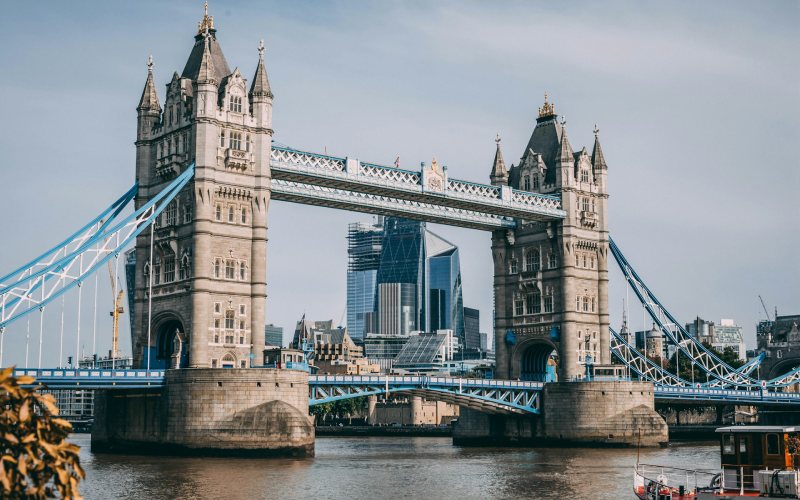 very famous Tower Bridge In London 
