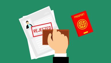 image showing visa rejection